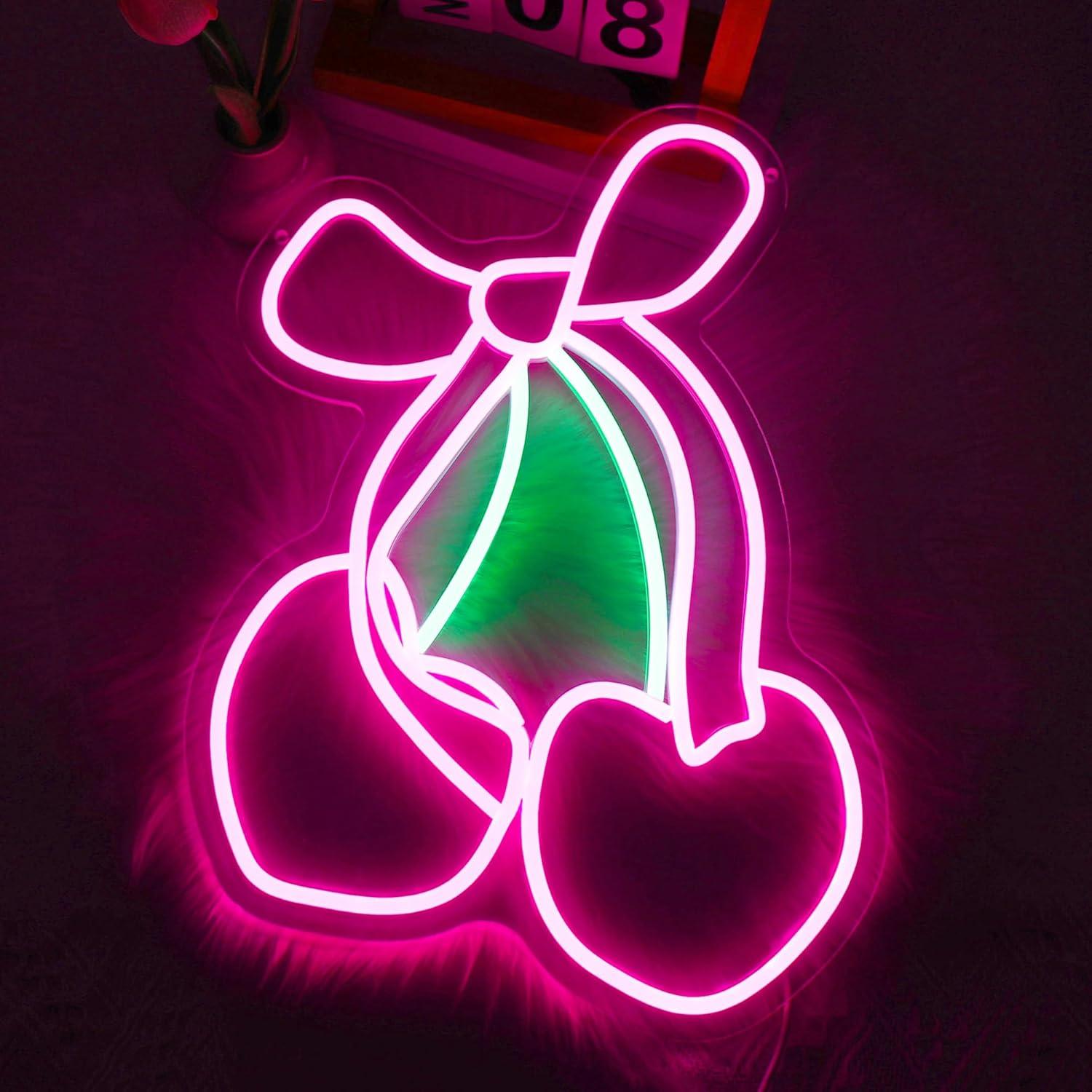 Cherry Bow Neon Sign USB Dimma - огляд і ціна Gaming Accessories Shop