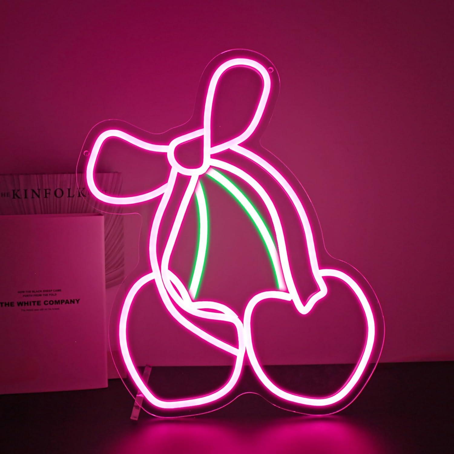 Cherry Bow Neon Sign USB Dimma - огляд і ціна Gaming Accessories Shop