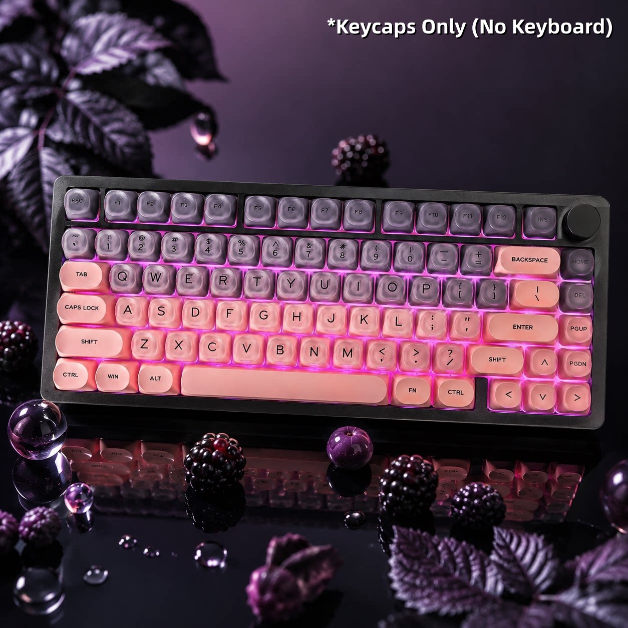 Black Pink Gradient Crystal Ke - огляд і ціна Gaming Accessories Aesthetic