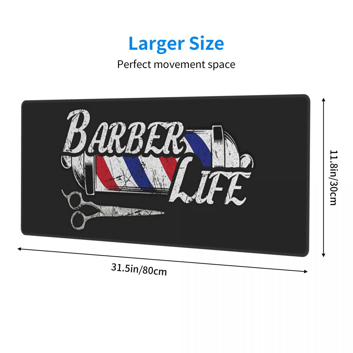 Large Mouse Pad Barber Shop Si - огляд і ціна Gaming Accessories Shop