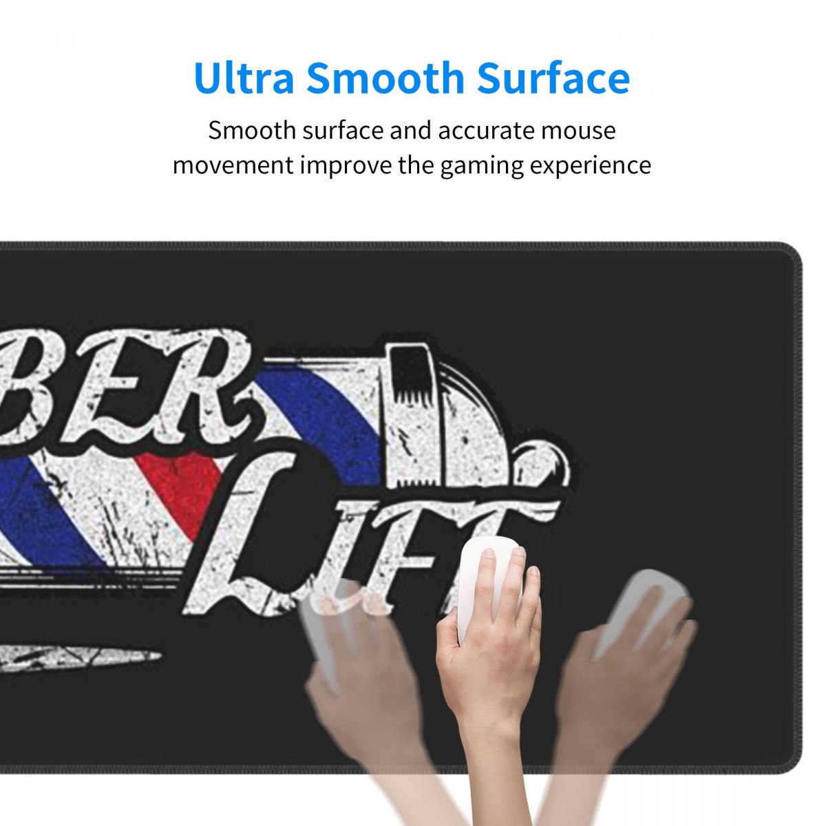 Large Mouse Pad Barber Shop Si - огляд і ціна Gaming Accessories Shop