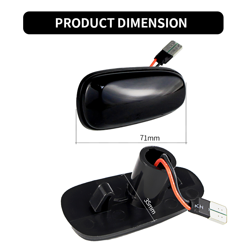2PCS LED Dynamic Side Marker L - огляд і ціна Gaming Accessories Rack