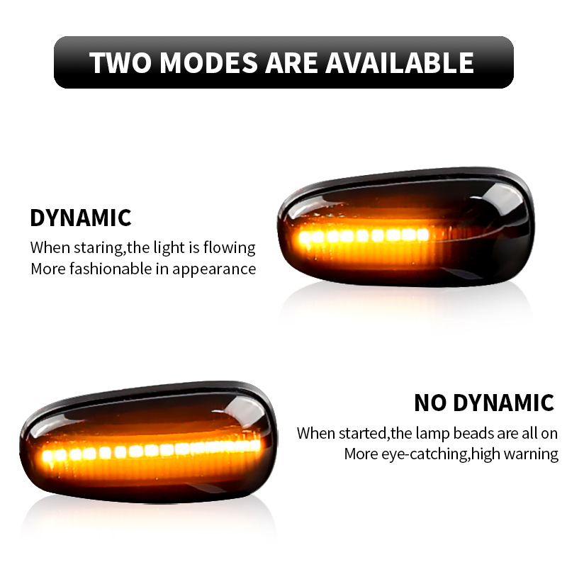 2PCS LED Dynamic Side Marker L - огляд і ціна Gaming Accessories Rack