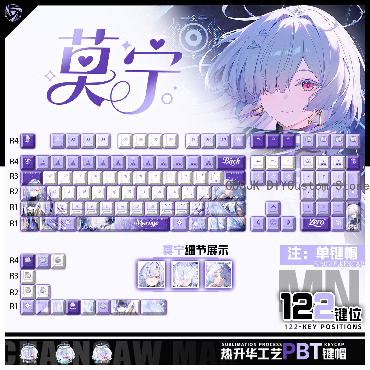 122 Keys Anime Mornye Wutherin - огляд і ціна Gaming Accessories In China
