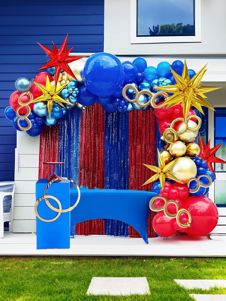 126pcs Kozee Red Blue Gold Bal - огляд і ціна Gaming Accessories For Room