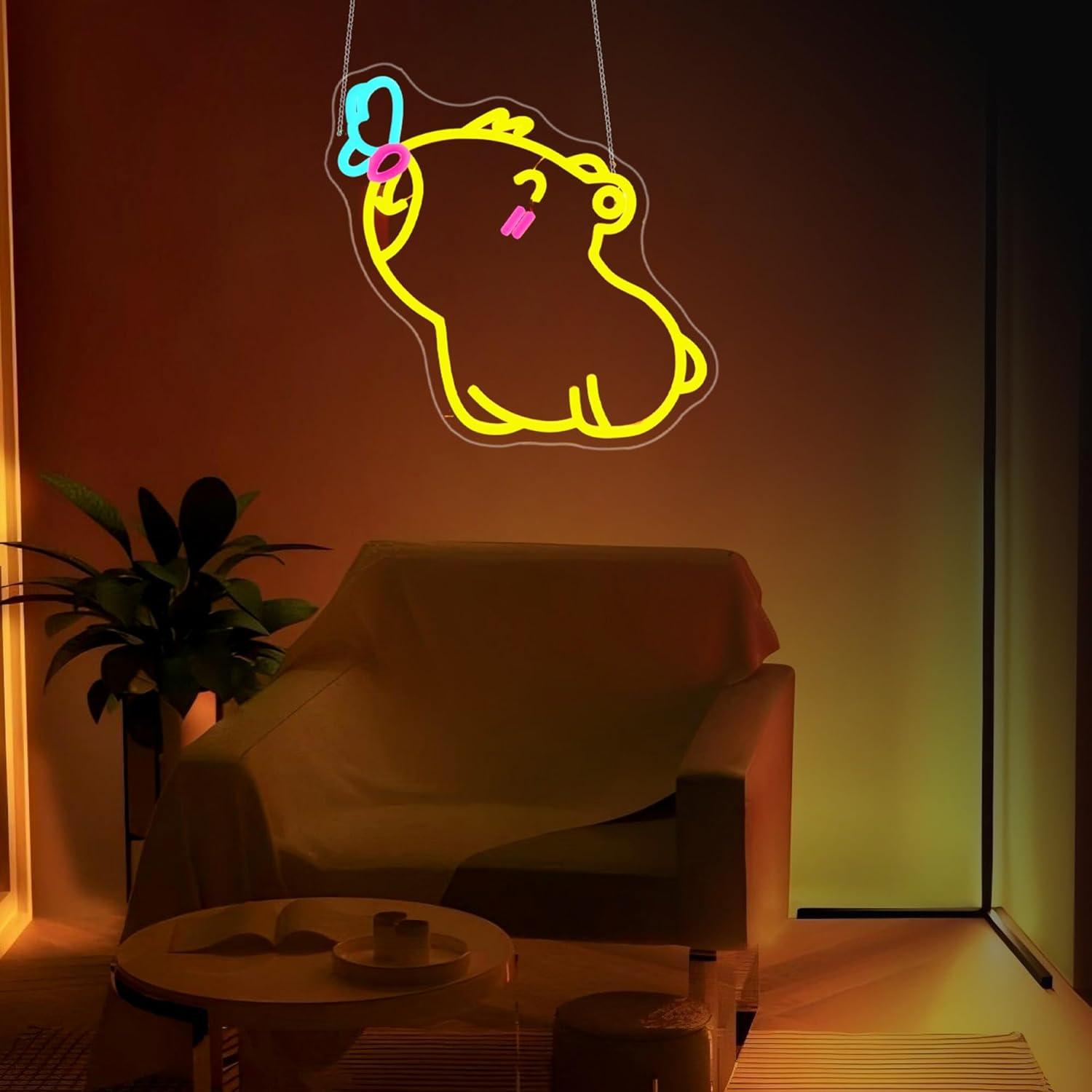 Capybara Neon Sign USB Dimmabl - огляд і ціна Gaming Accessories Shop