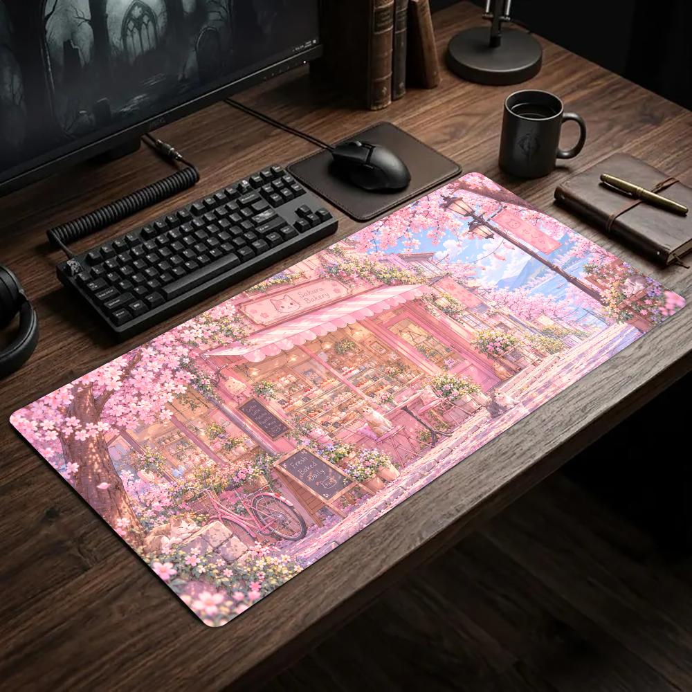Cherry Blossom Shop Desk Mat T - огляд і ціна Gaming Accessories Shop