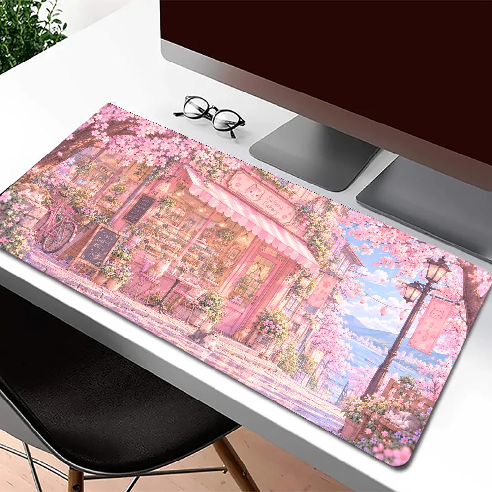 Cherry Blossom Shop Desk Mat T - огляд і ціна Gaming Accessories Shop