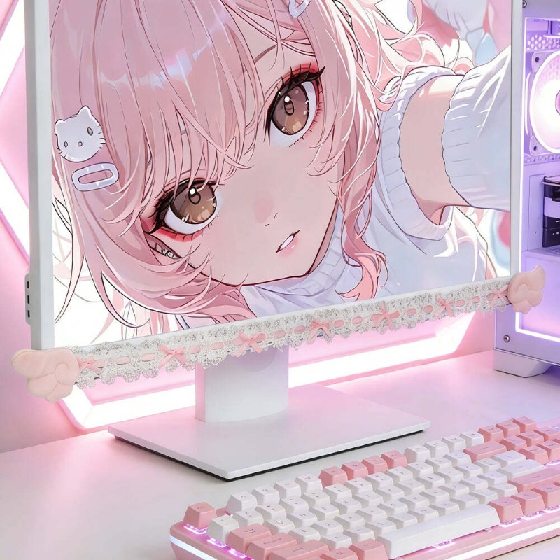 Cute Lace Monitor Frame Decor  - огляд і ціна Accessories For Your Gaming Room