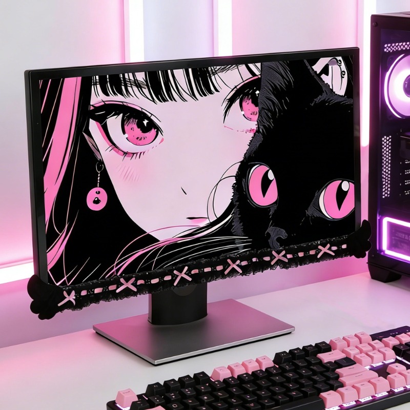 Cute Lace Monitor Frame Decor  - огляд і ціна Accessories For Your Gaming Room